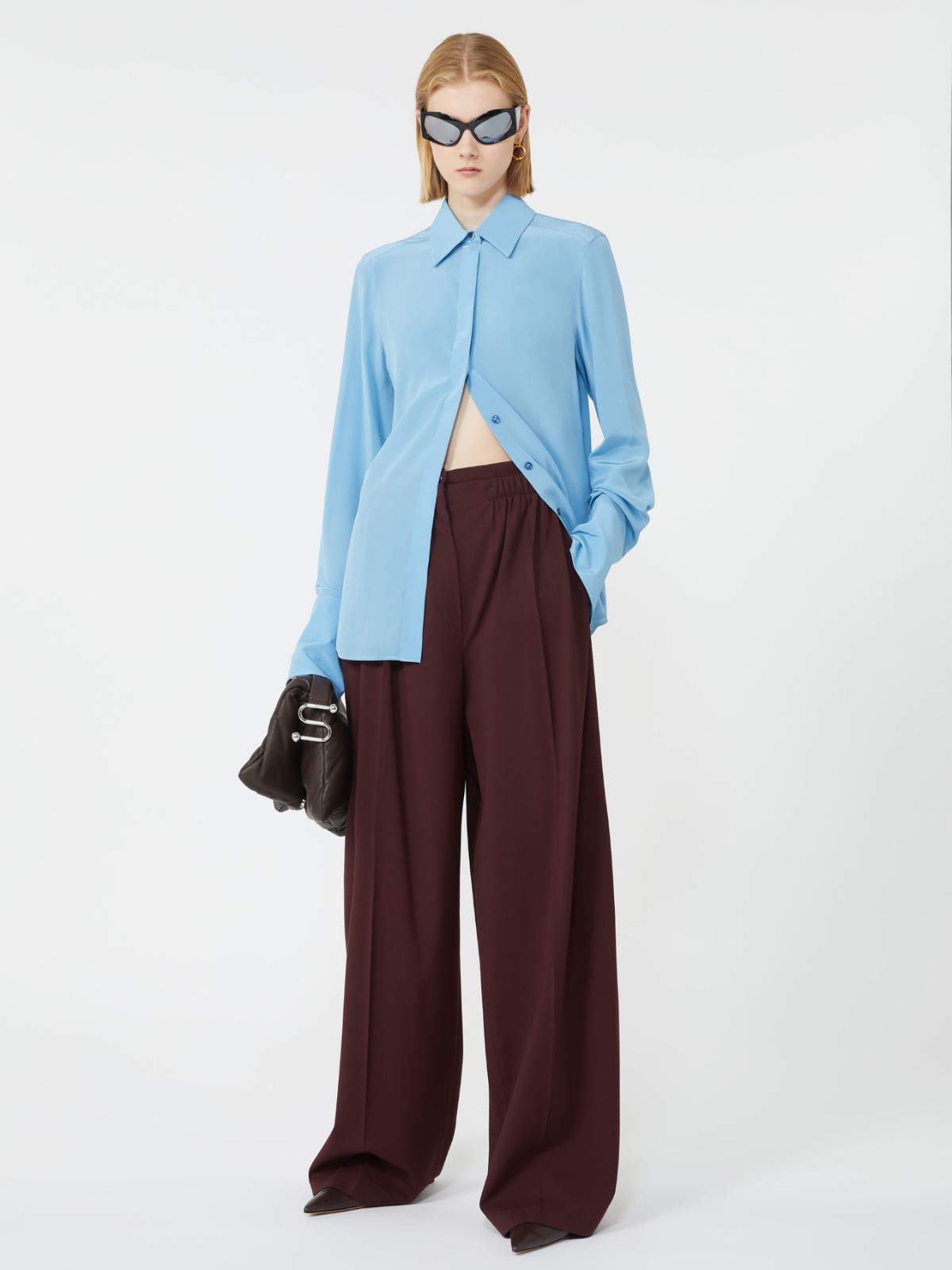 Silk shirt - LIGHT BLUE - Max Mara
