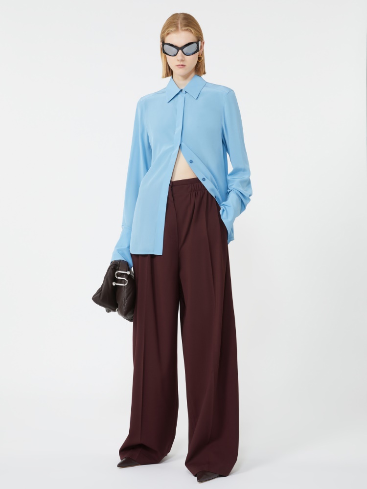 Silk shirt - LIGHT BLUE - Max Mara