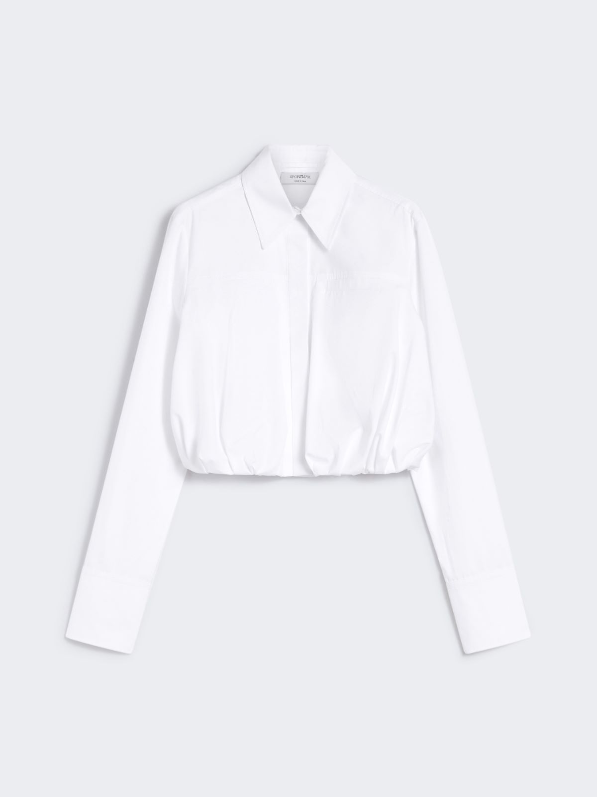 Boxy-fit cotton shirt - OPTICAL WHITE - Max Mara - 11