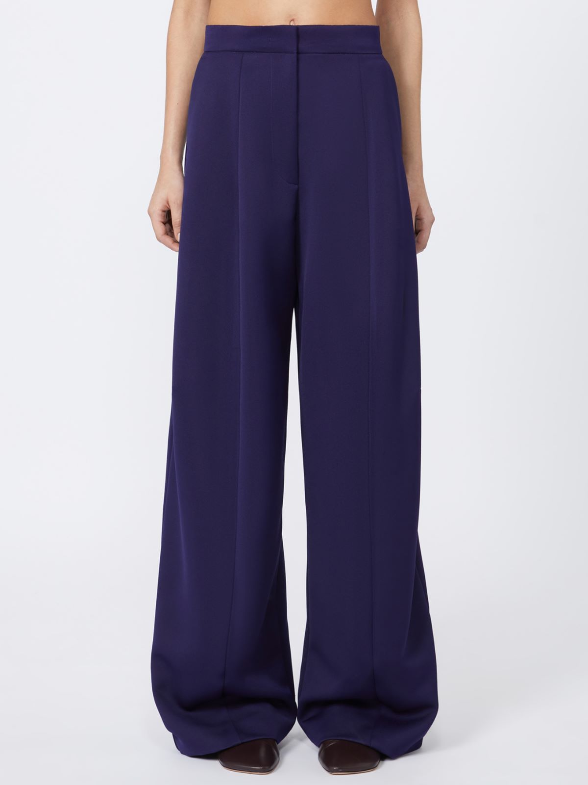 Oversize low-rise trousers - RUNWAY - DARK VIOLET - Max Mara - 2