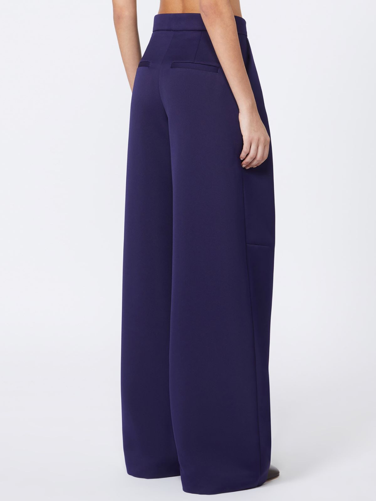 Oversize low-rise trousers - RUNWAY - DARK VIOLET - Max Mara - 3