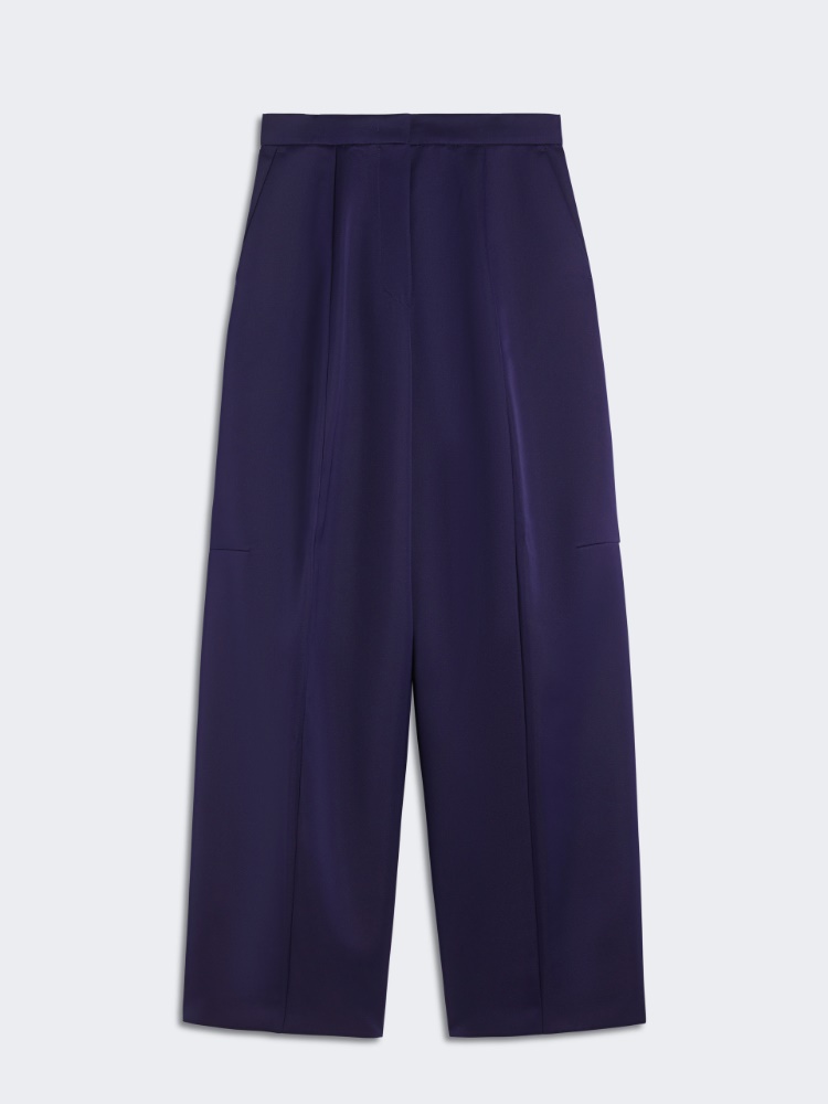 Oversize low-rise trousers - RUNWAY - DARK VIOLET - Max Mara