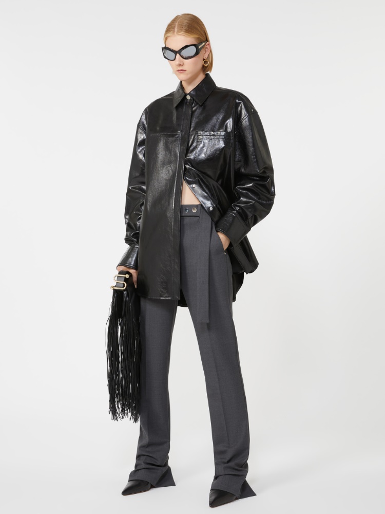 Cigarette trousers - DARK GREY - Max Mara