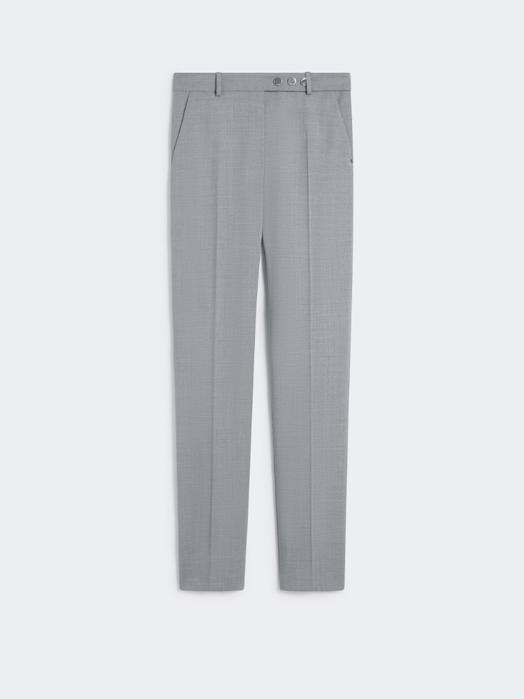 Cigarette trousers - MEDIUM GREY - Max Mara