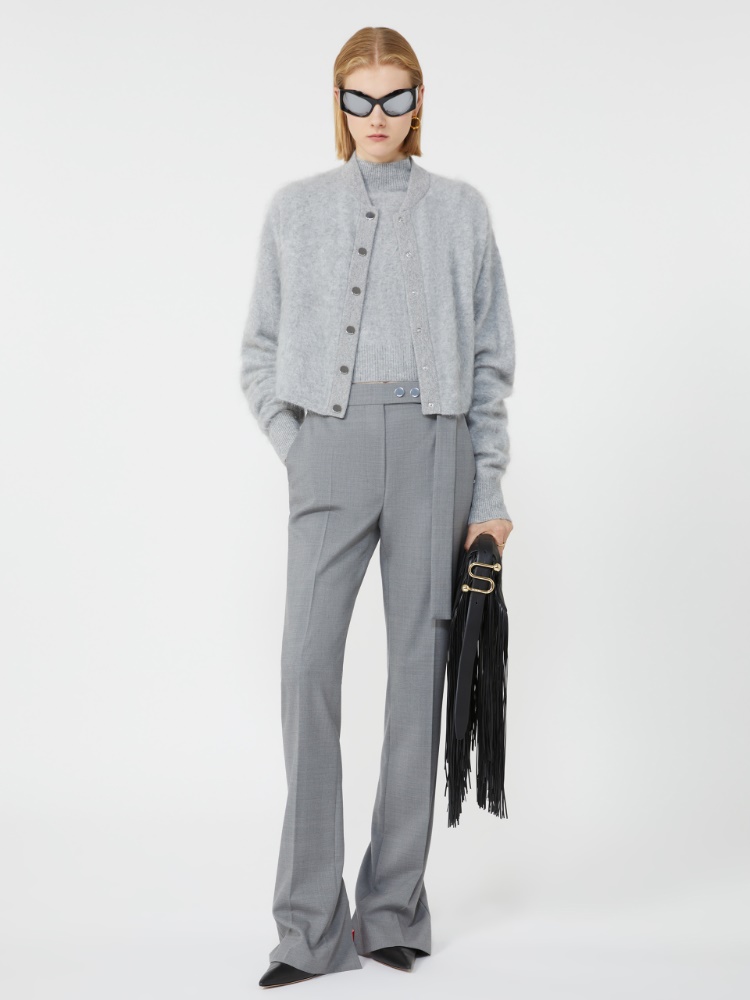 Cigarette trousers - MEDIUM GREY - Max Mara