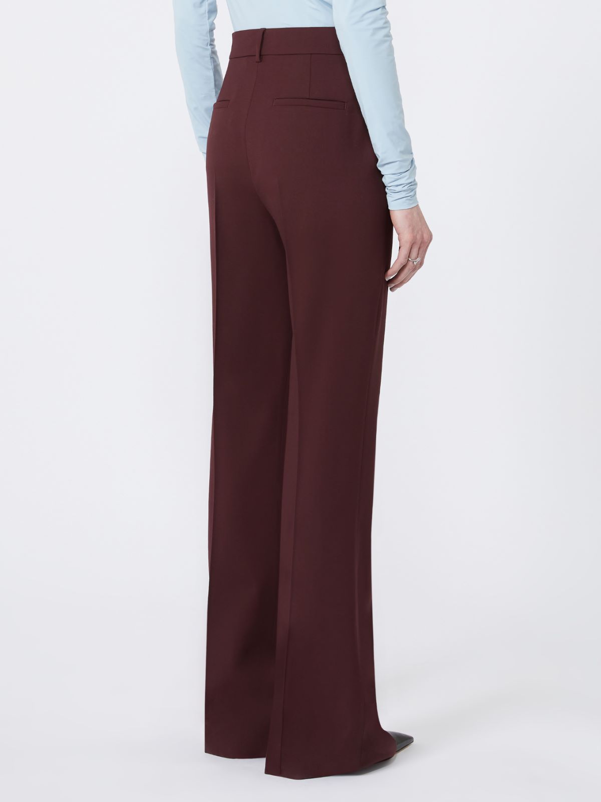 Slim flared trousers - WINE-COLOURED - Max Mara - 3