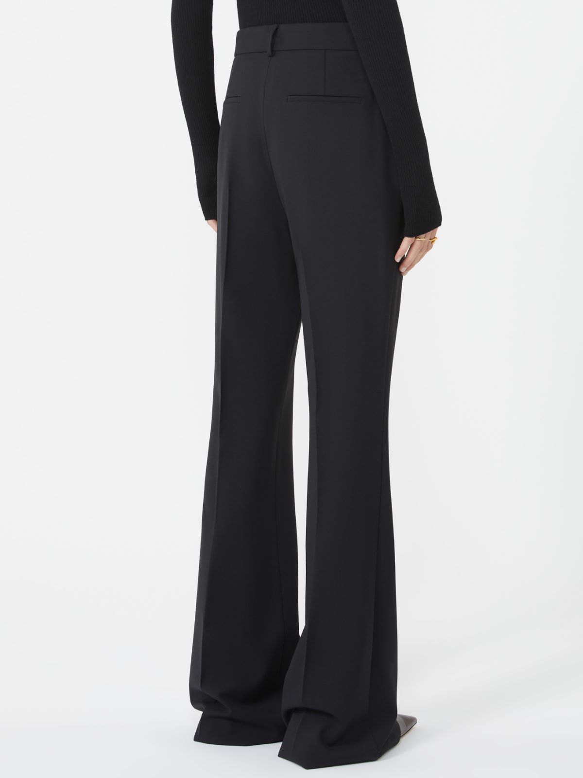Slim flared trousers - BLACK - Max Mara - 3