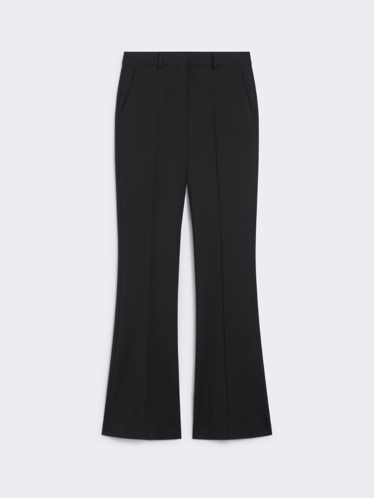 Slim flared trousers - BLACK - Max Mara