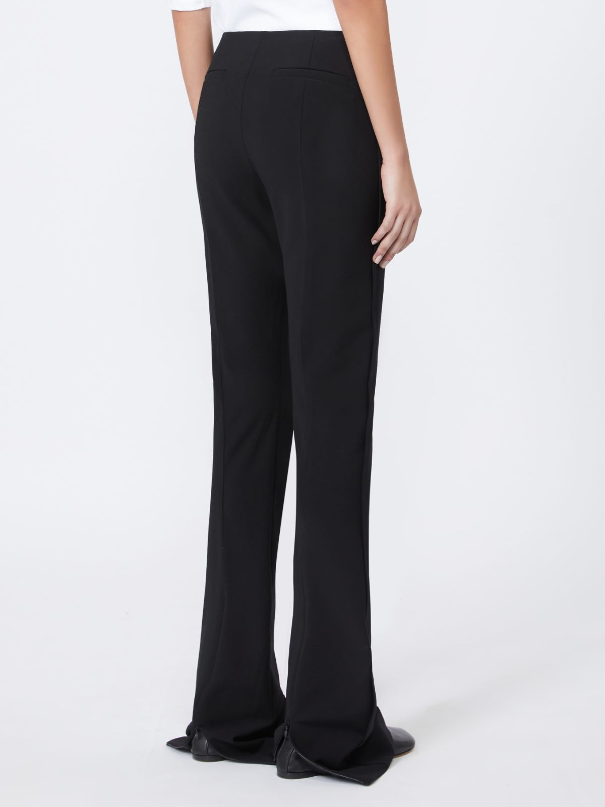 Low-rise stretch trousers - RUNWAY - BLACK - Max Mara - 3