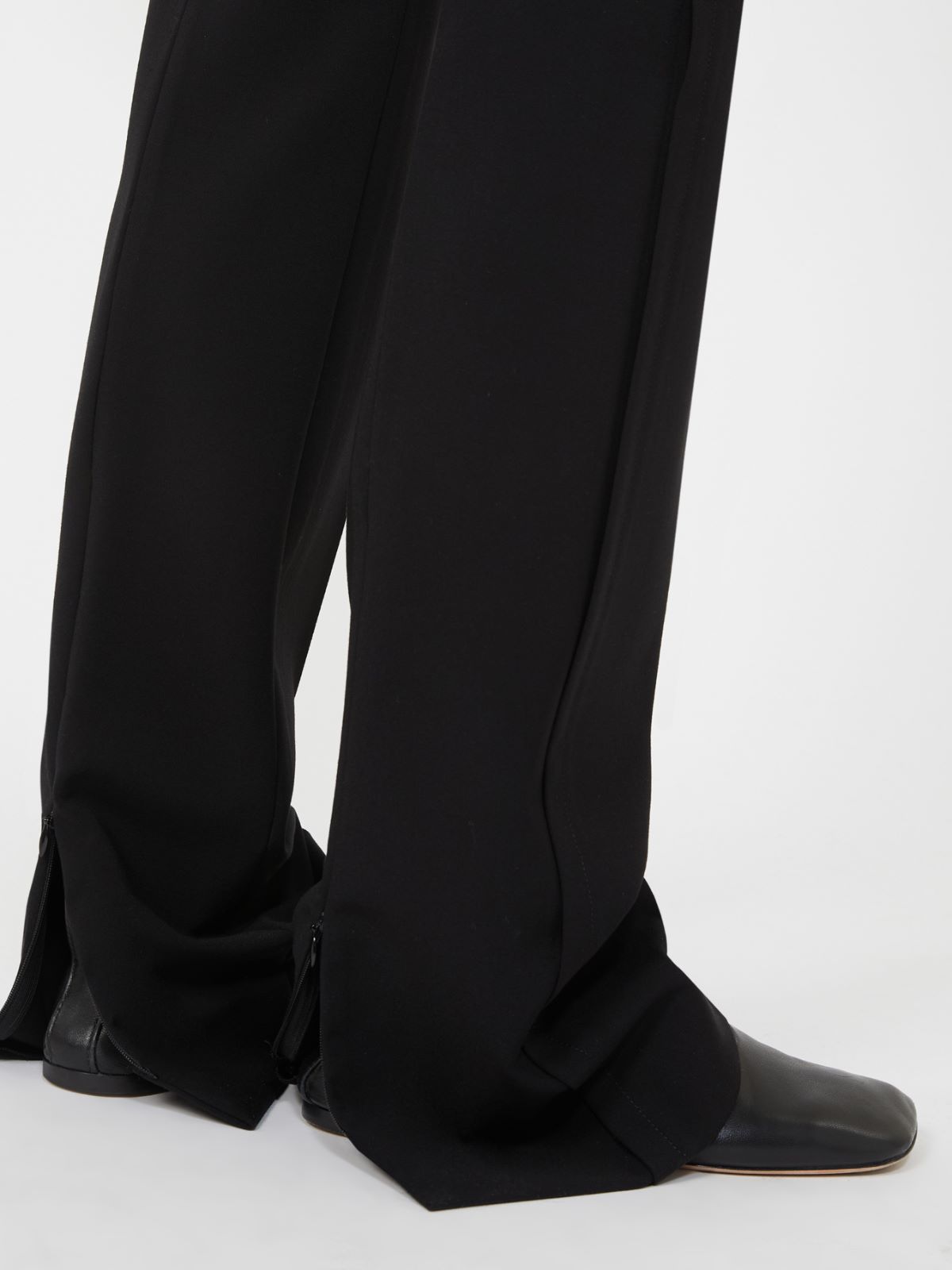 Low-rise stretch trousers - RUNWAY - BLACK - Max Mara - 10