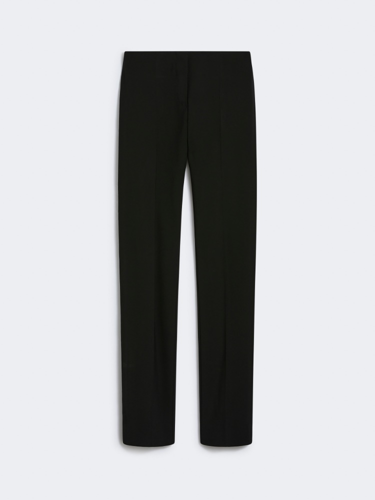 Pantalone a vita bassa stretch - RUNWAY - NERO - Max Mara