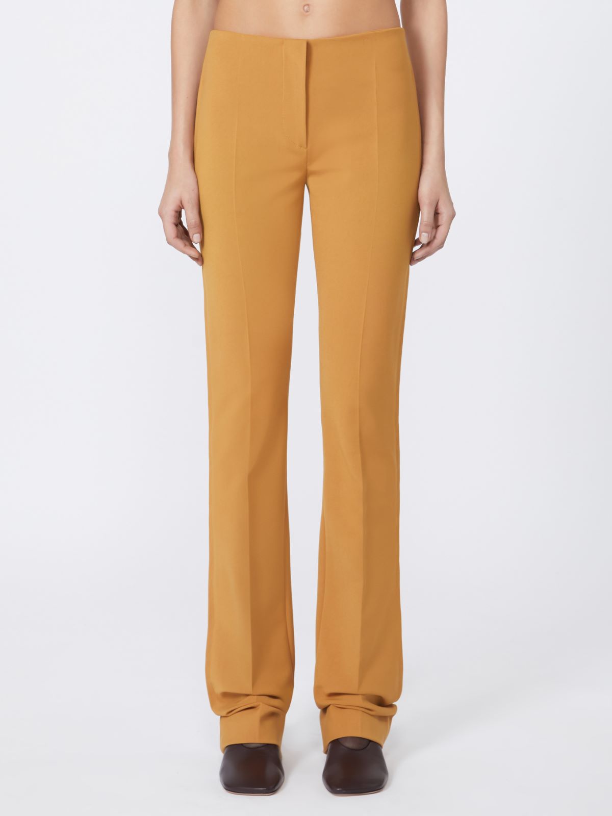 Low-rise stretch trousers - RUNWAY - OCHRE - Max Mara - 2