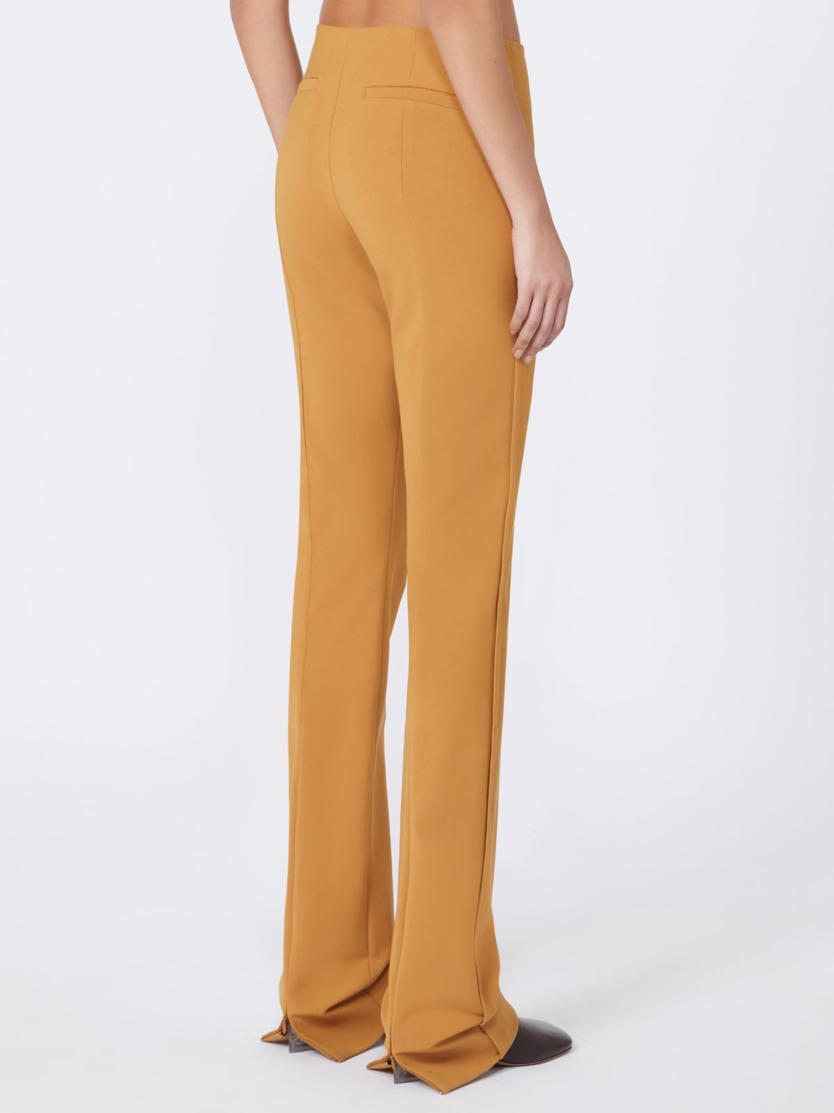 Low-rise stretch trousers - RUNWAY - OCHRE - Max Mara - 3