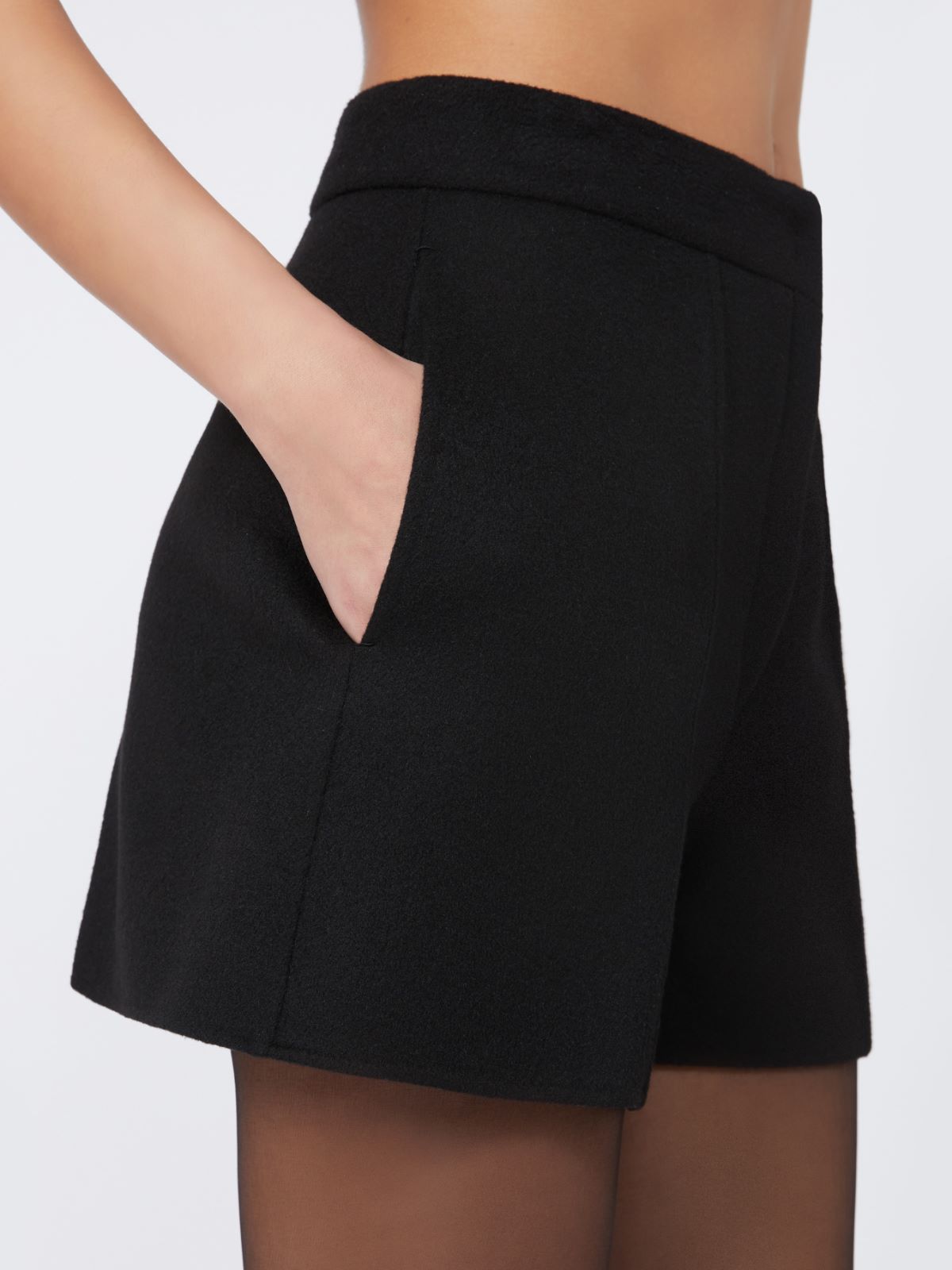 Double cloth shorts - RUNWAY - BLACK - Max Mara - 5