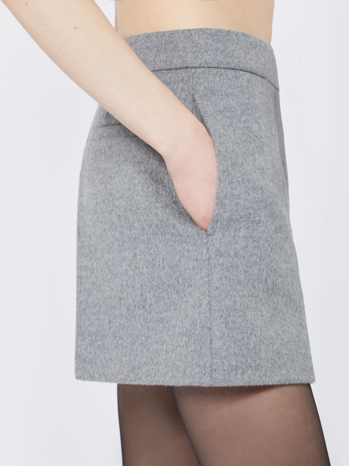 Double cloth shorts - RUNWAY - MEDIUM GREY - Max Mara - 5