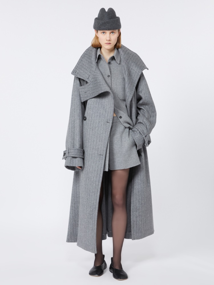 Double cloth shorts - RUNWAY - MEDIUM GREY - Max Mara
