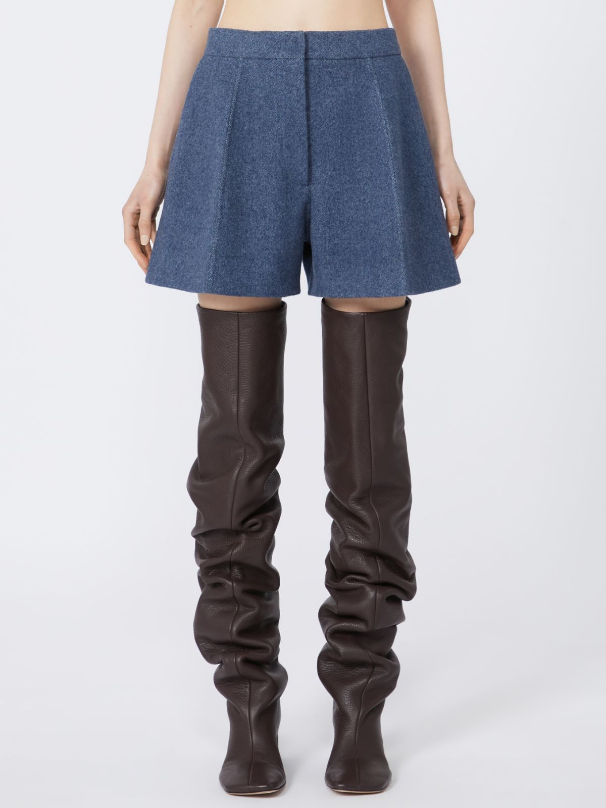 Wool Bermudas - RUNWAY - NAVY - Max Mara - 2