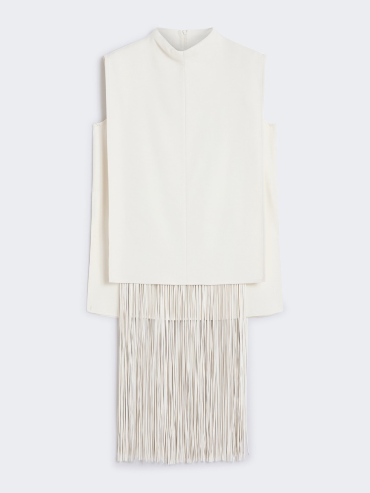Sleeveless top with fringes - PINK - Max Mara
