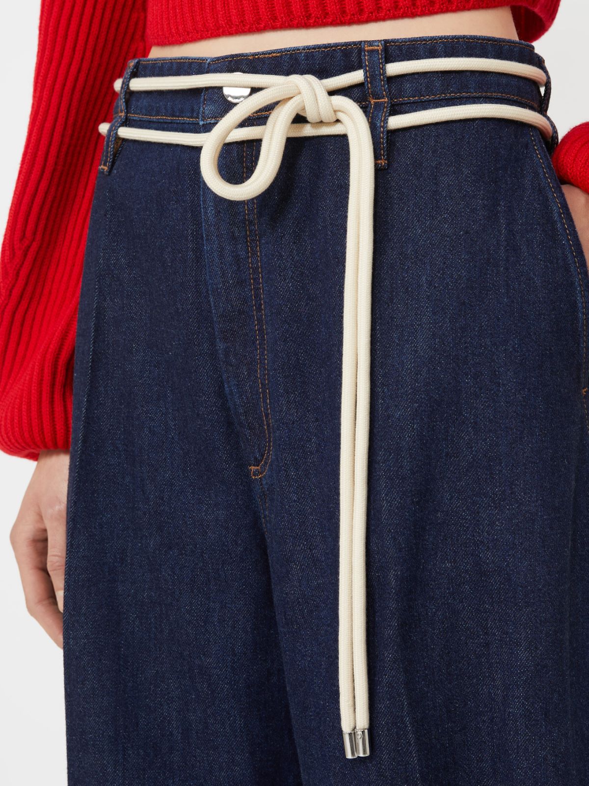 Mannish denim jeans - MIDNIGHTBLUE - Max Mara - 4