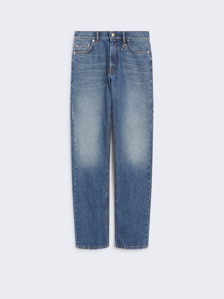 DT★Max Mara ★osaka ピュアコットンデニム バイタ] ピュア コットン デニム パンツ, midnightblue | 