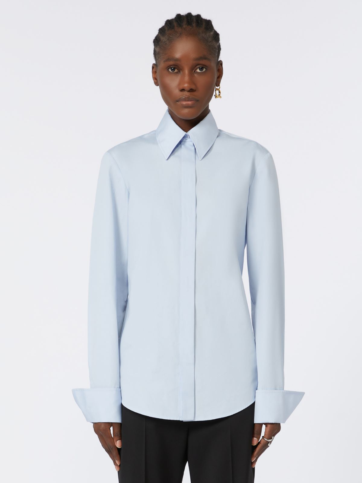 Poplin shirt - SKY BLUE - Max Mara - 5