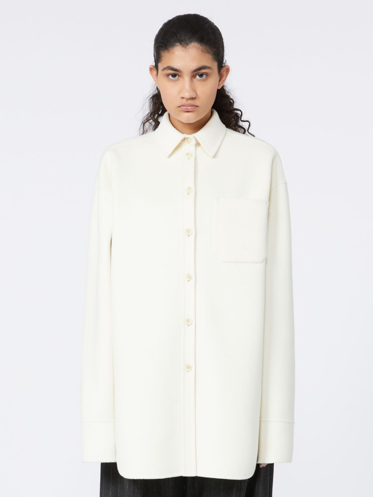 Oversized double cloth shirt - RUNWAY - MILK - Max Mara - 2