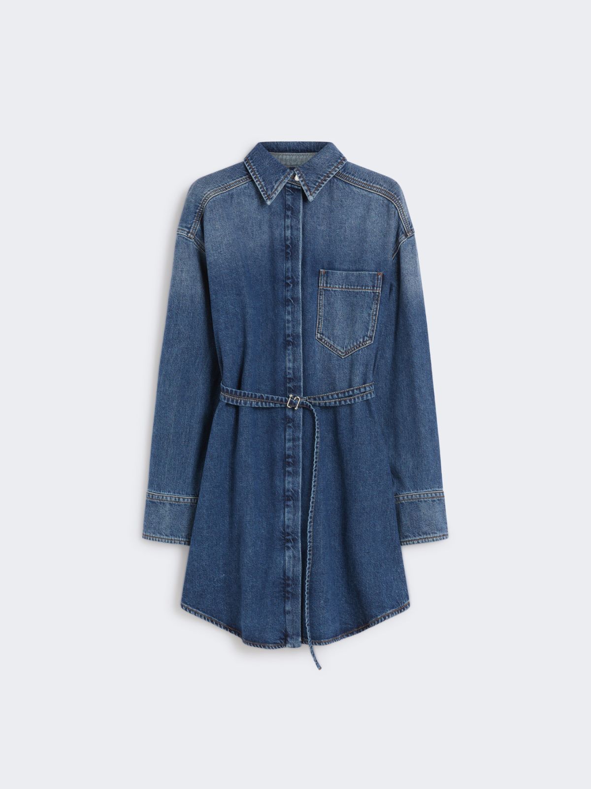 Oversize denim shirt - MIDNIGHTBLUE - Max Mara - 10