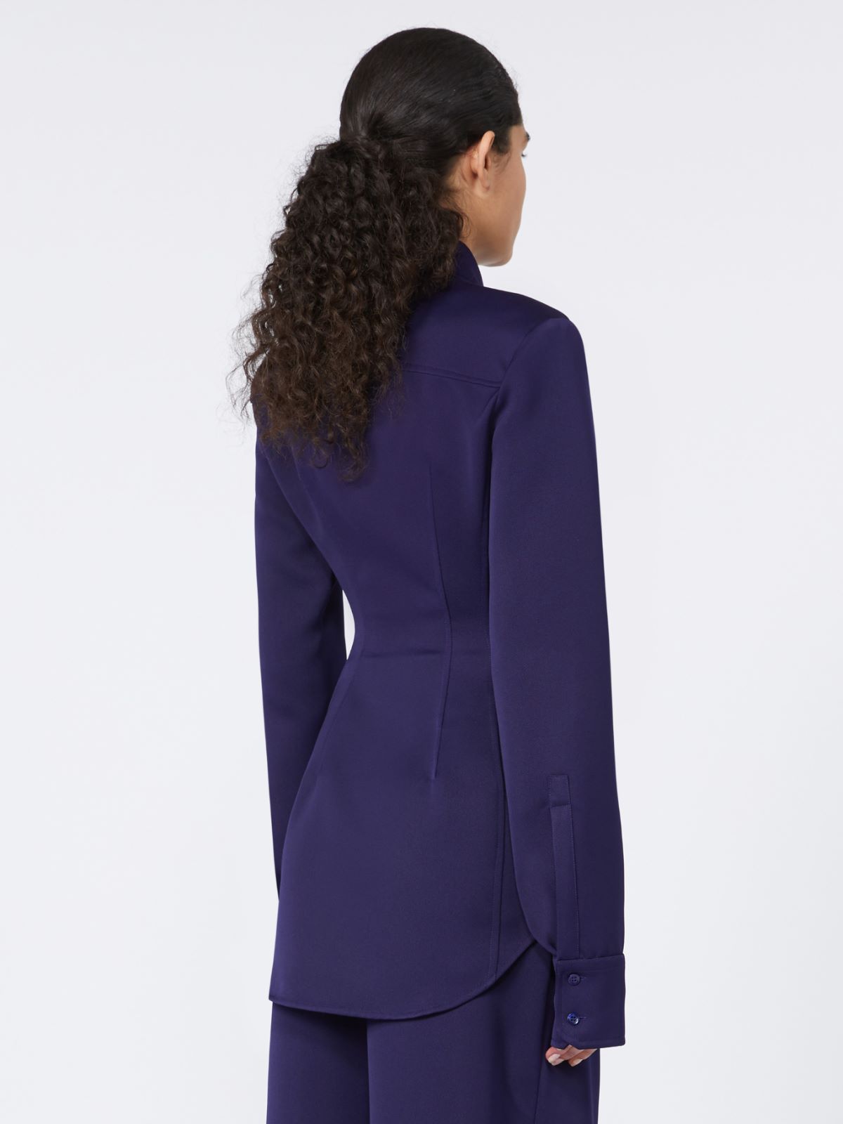 Fitted shirt - RUNWAY - DARK VIOLET - Max Mara - 3