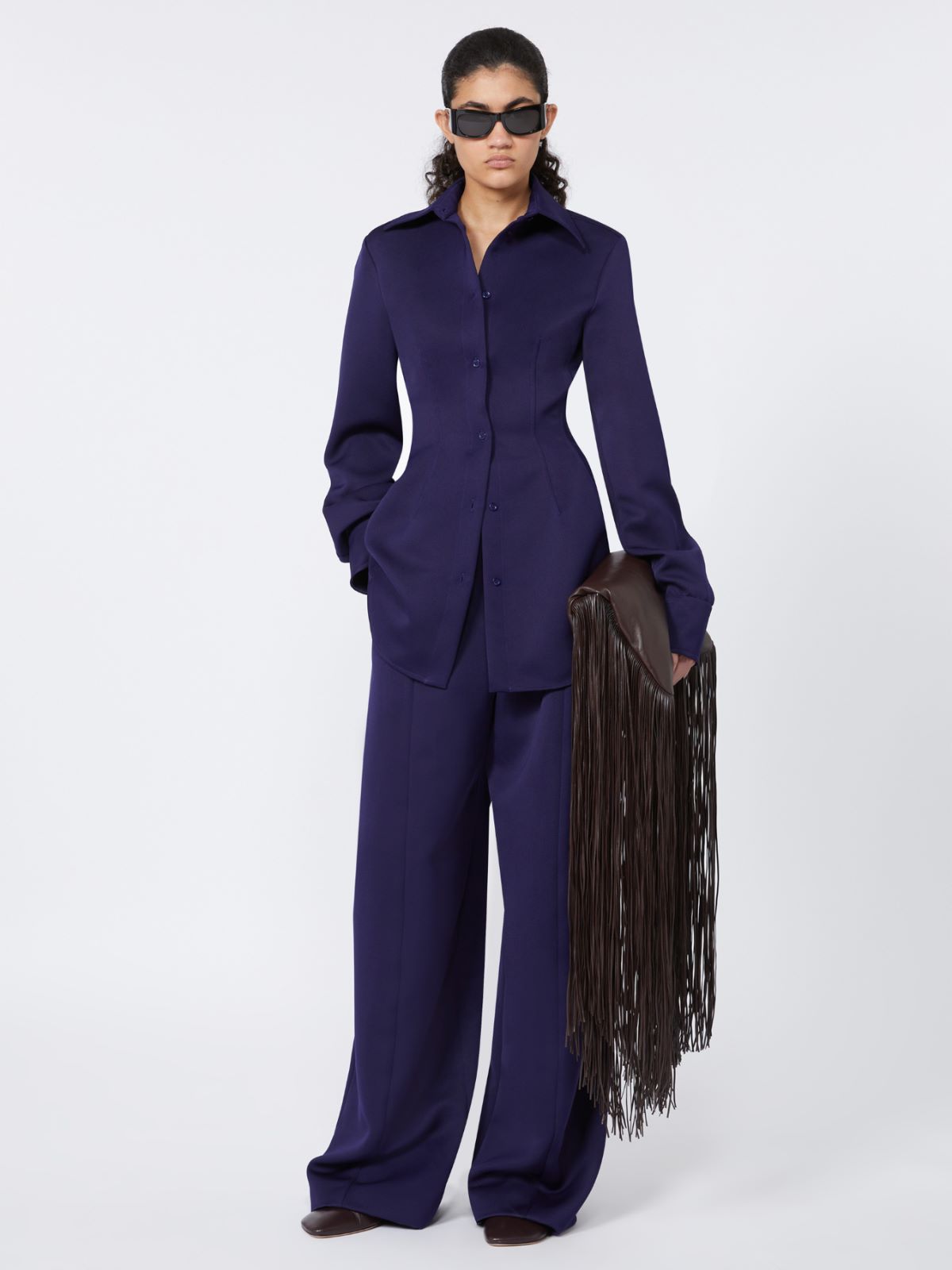 Fitted shirt - RUNWAY - DARK VIOLET - Max Mara