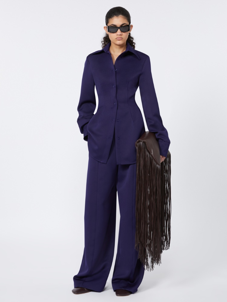 Fitted shirt - RUNWAY - DARK VIOLET - Max Mara