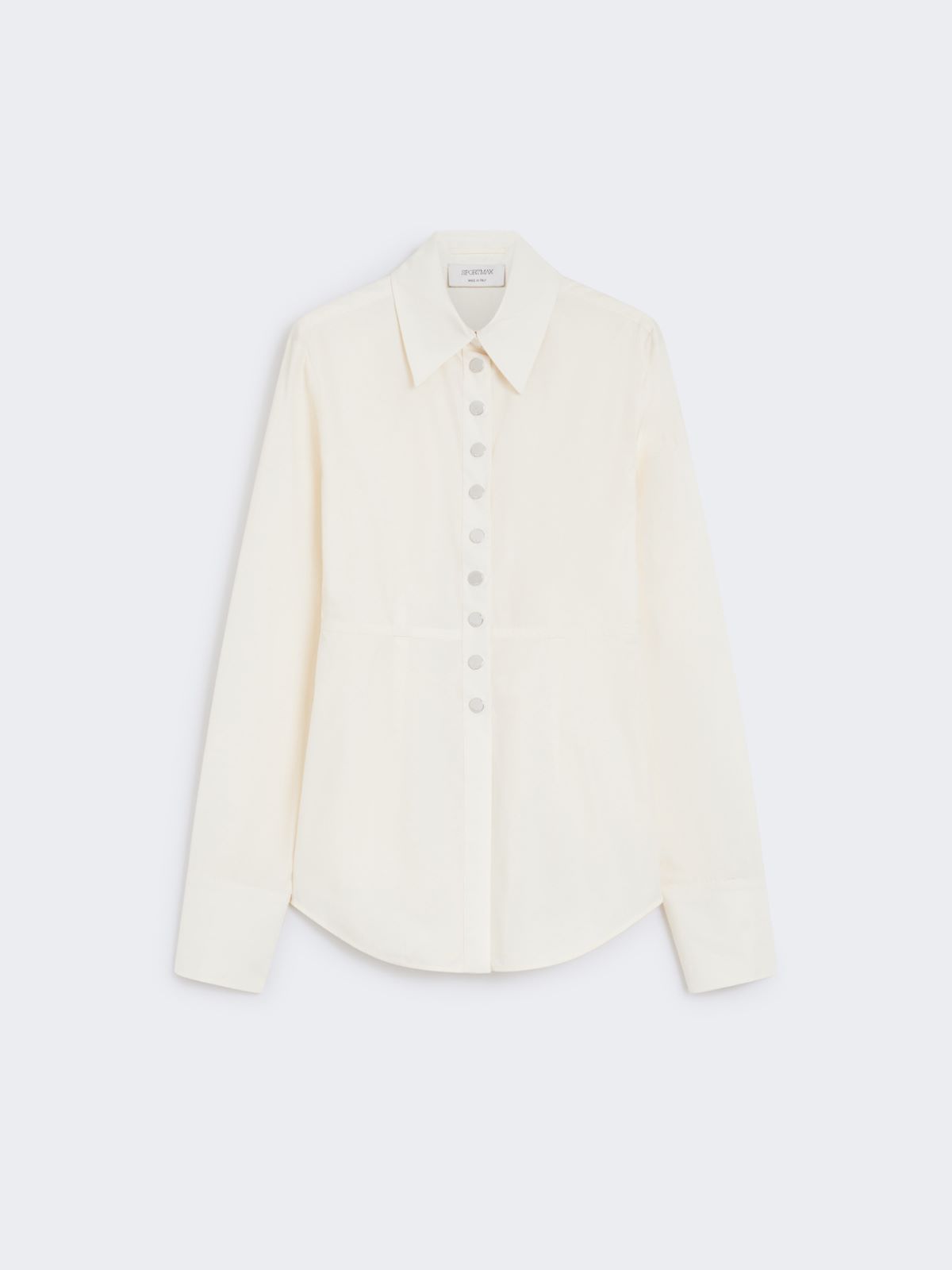 Long shirt with waist cut - IVORY - Max Mara - 9