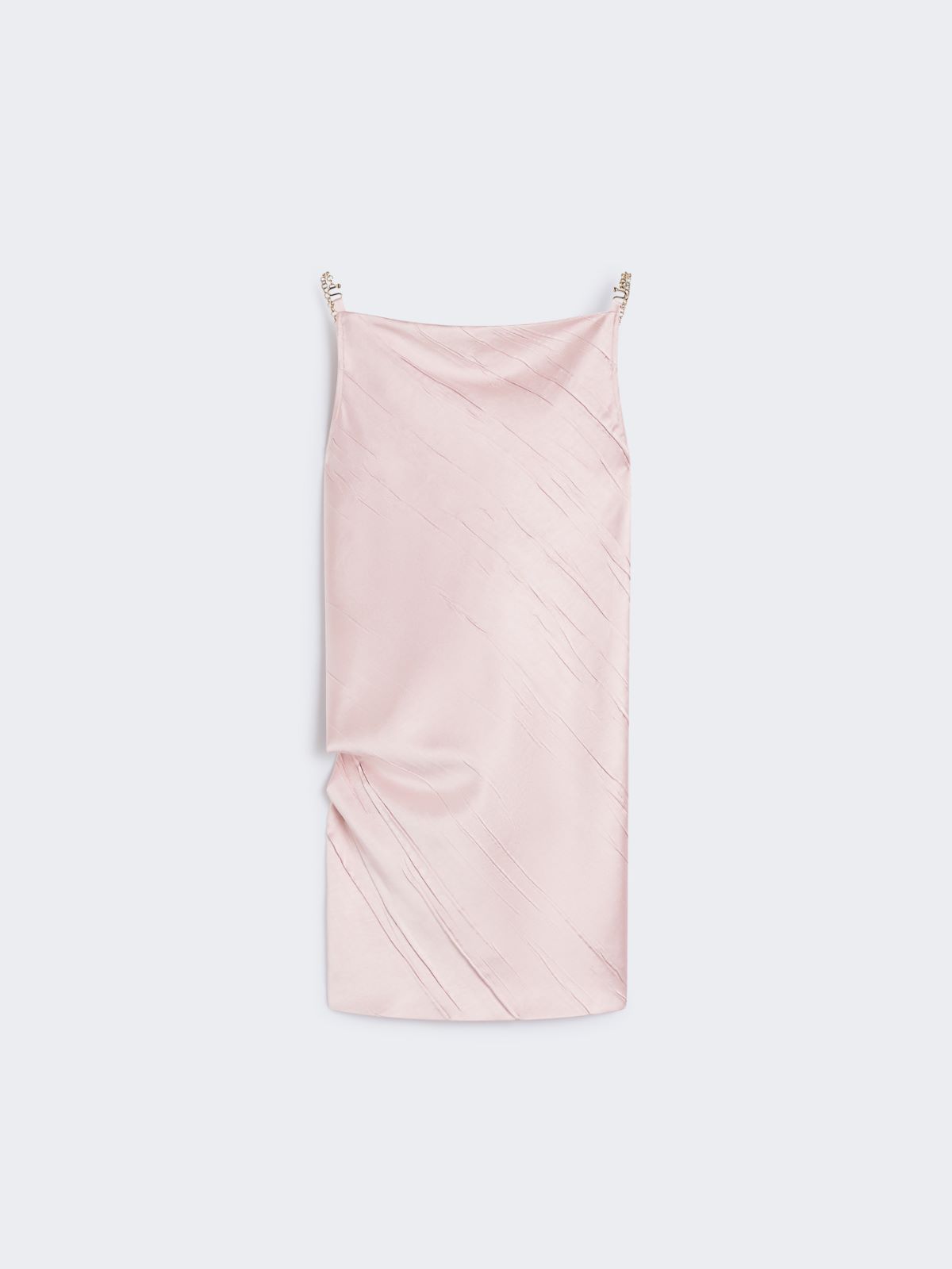 Mini dress with diagonal pleats - ANTIQUE ROSE - Max Mara - 9
