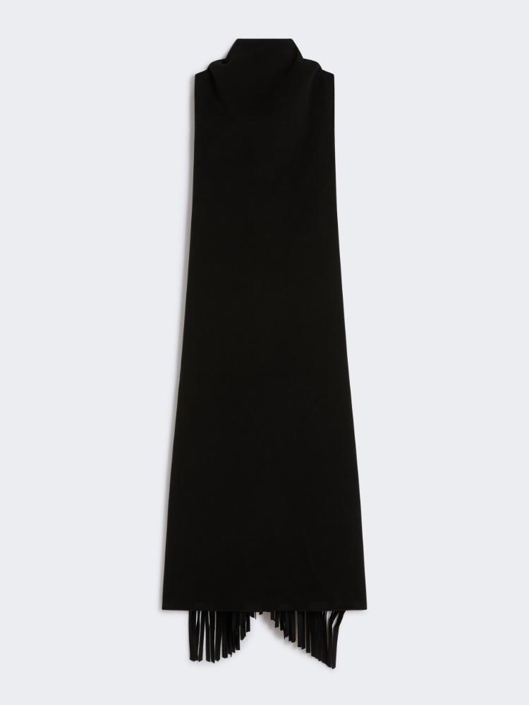 Long double-faced pure wool dress - RUNWAY - BLACK - Max Mara