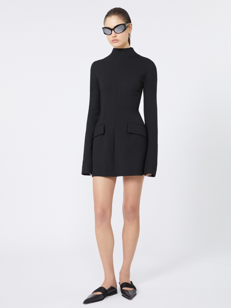 Short dress with contoured sides - KLEPSYDRA CAPSULE - BLACK - Max Mara - 2
