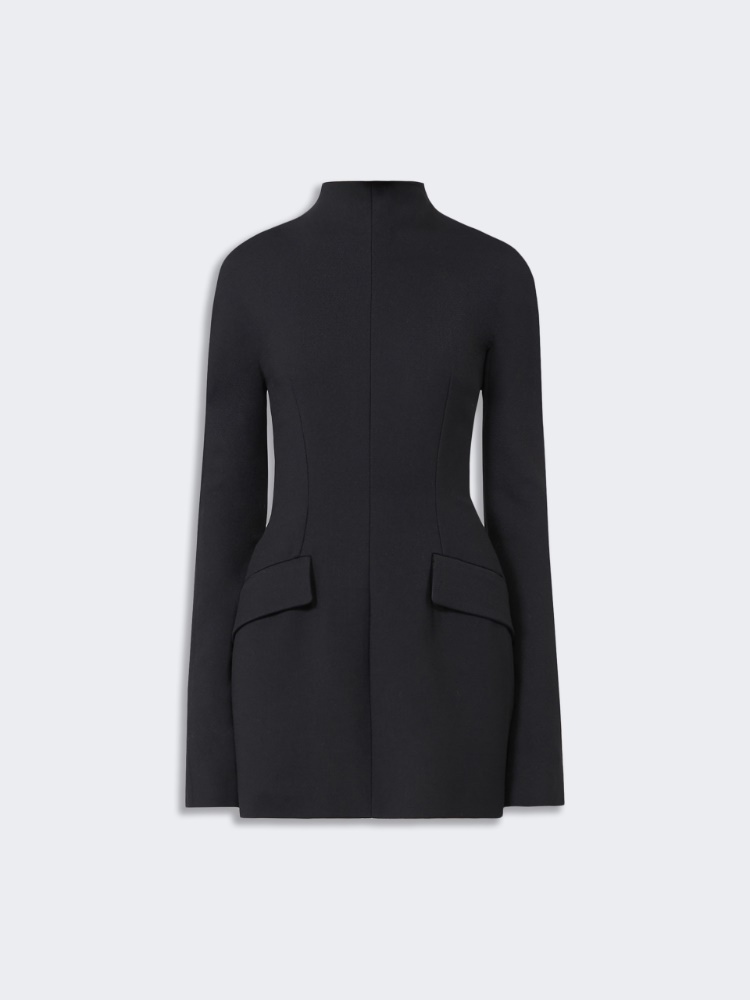 Short dress with contoured sides - KLEPSYDRA CAPSULE - BLACK - Max Mara