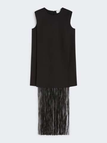 DT MaxMara ★ コットン混 ミディ丈ドレス RESULT ブラック DT MaxMara ☆ コットン混 ミディ丈ドレス RESULT ブラック