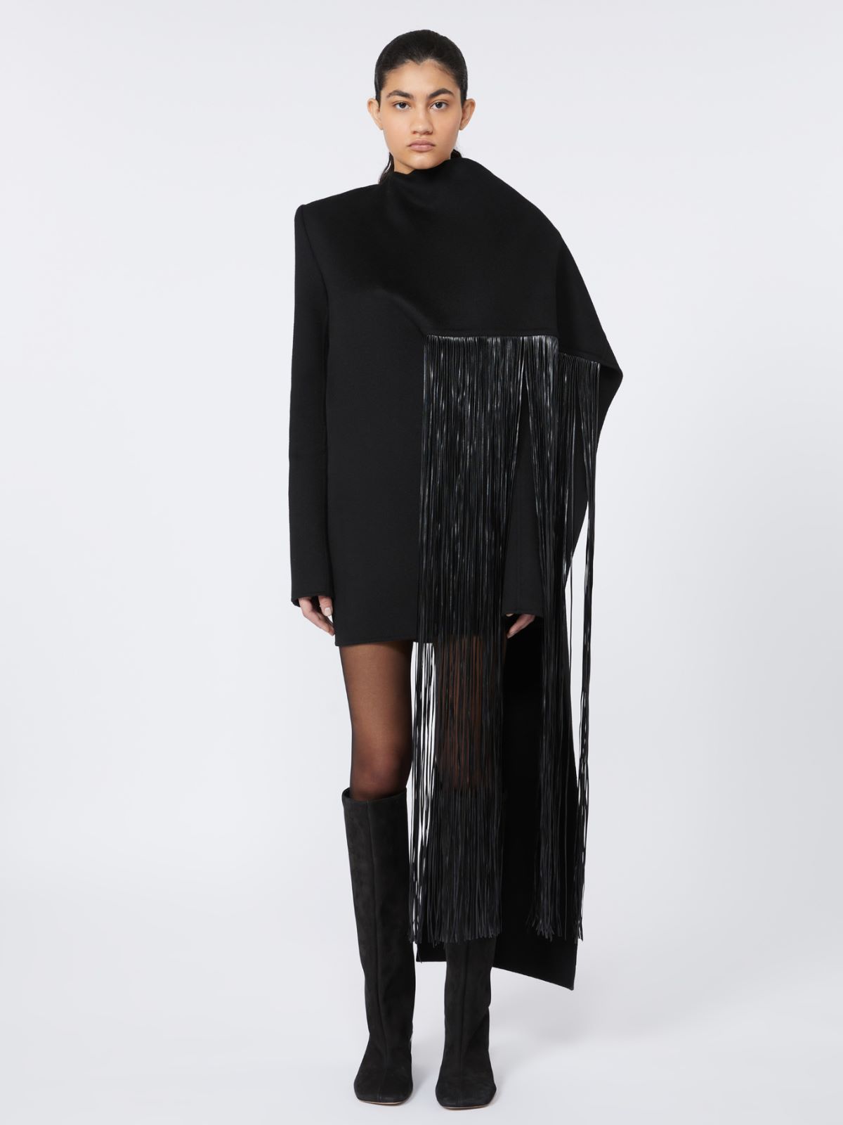 Fringed mini dress - RUNWAY - BLACK - Max Mara - 2