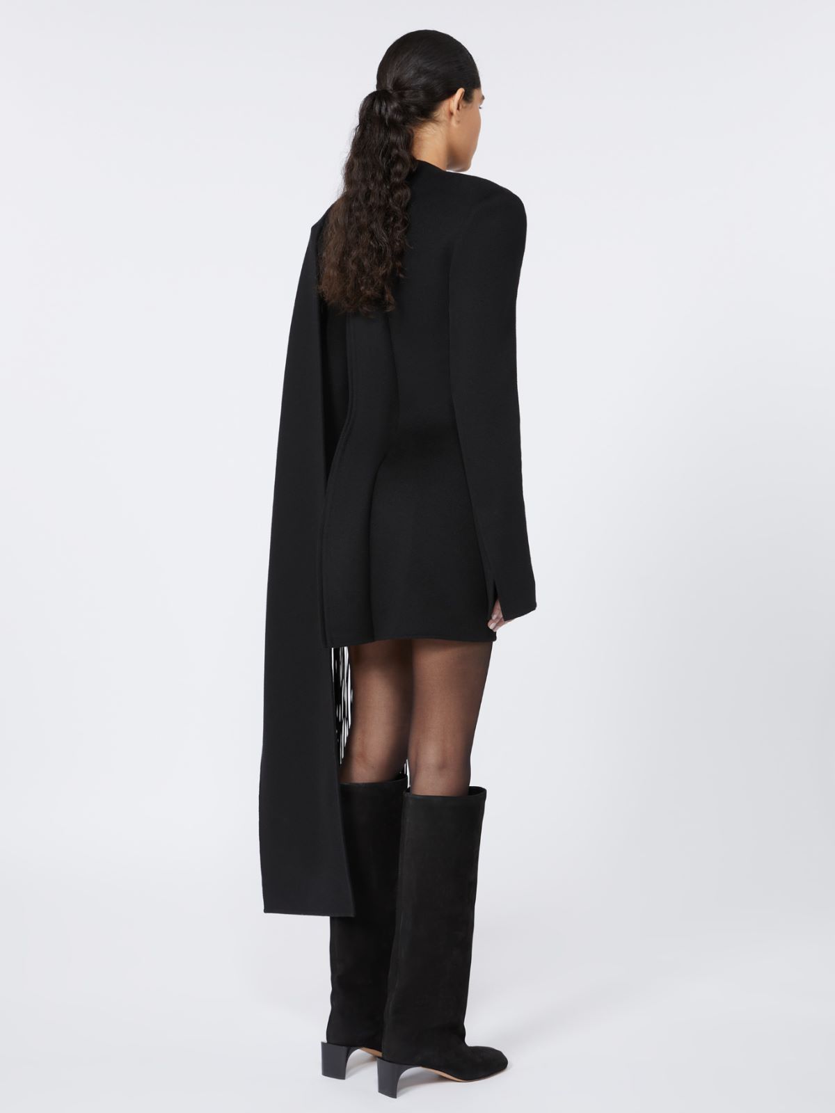 Fringed mini dress - RUNWAY - BLACK - Max Mara - 3