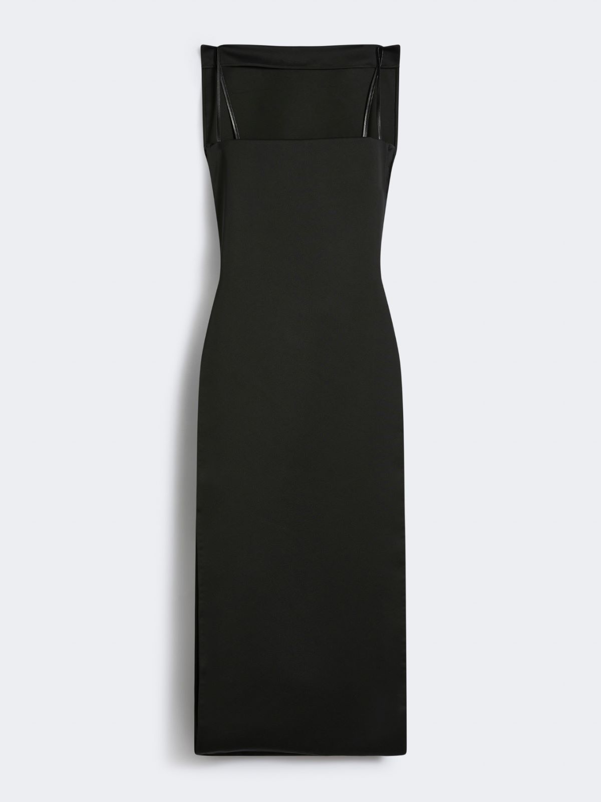 Long dress with thin shoulder straps - RUNWAY - BLACK - Max Mara - 10