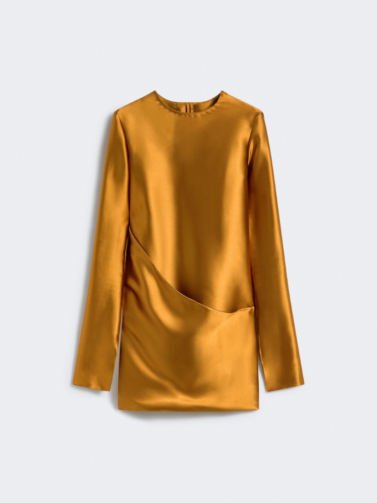Dress with asymmetric panel - RUNWAY - OCHRE - Max Mara