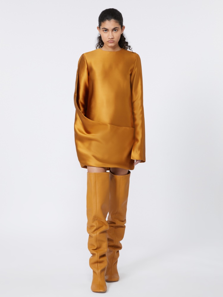 Dress with asymmetric panel - RUNWAY - OCHRE - Max Mara