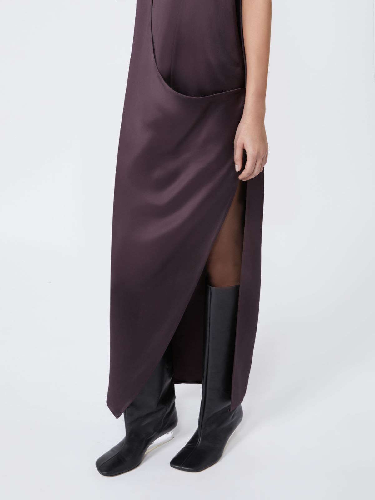Kleid aus Viskosesatin - KAFFEE - Max Mara - 10