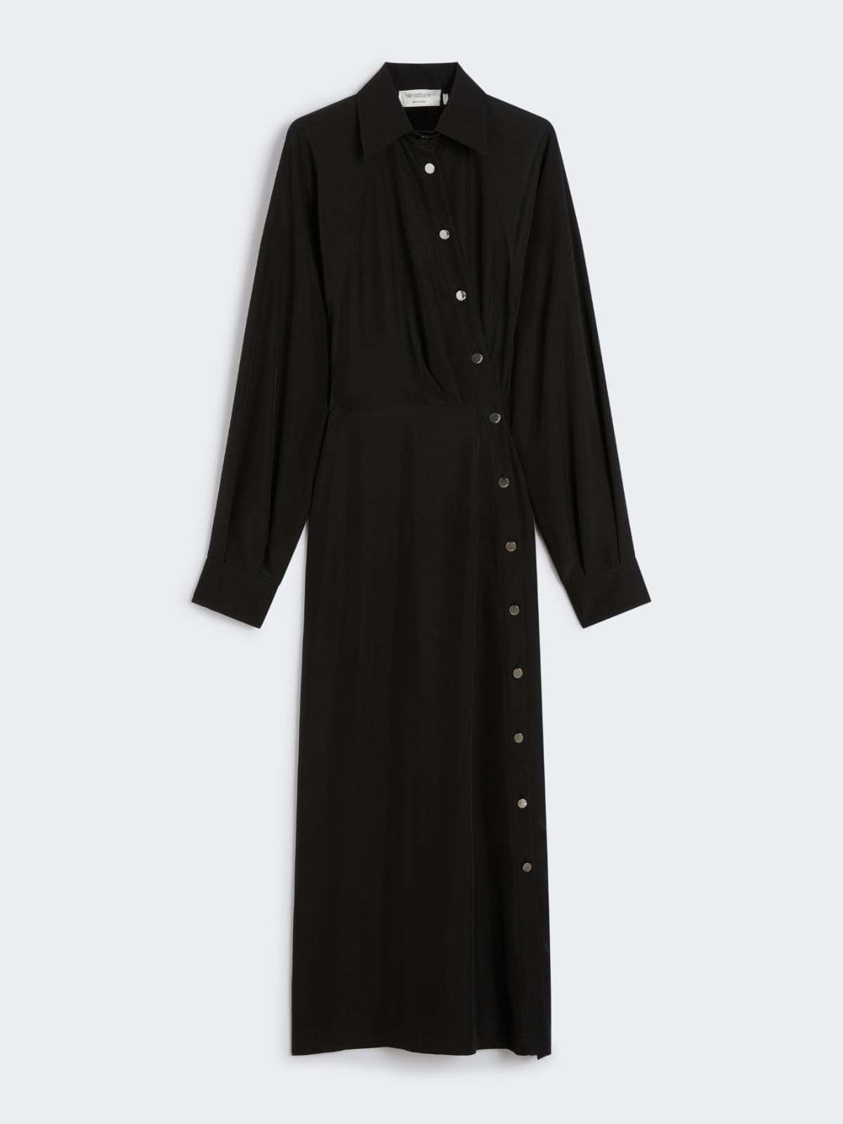 Asymmetrical shirt dress - BLACK - Max Mara - 9