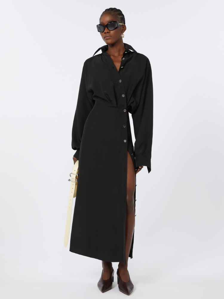 마란타 비스코스 드레스 - BLACK - Max Mara
