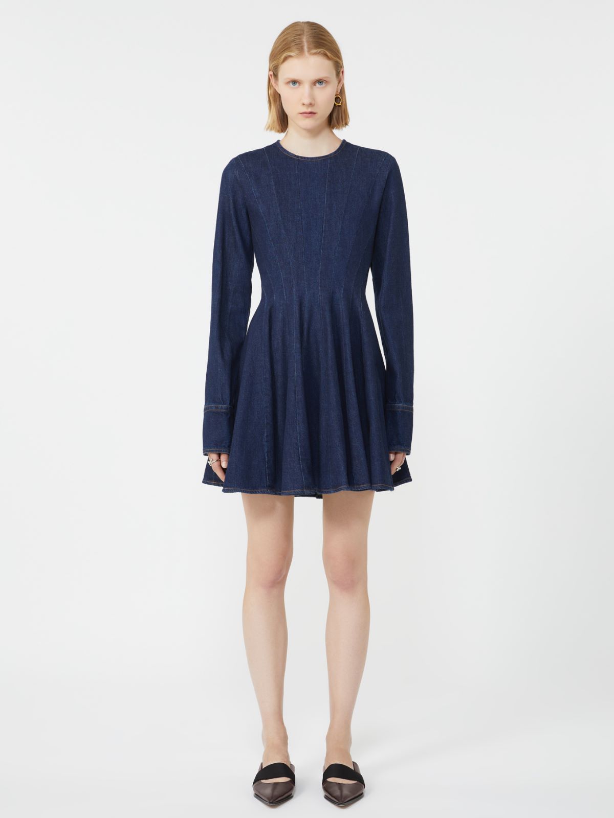 Blue denim mini dress - MIDNIGHTBLUE - Max Mara - 2