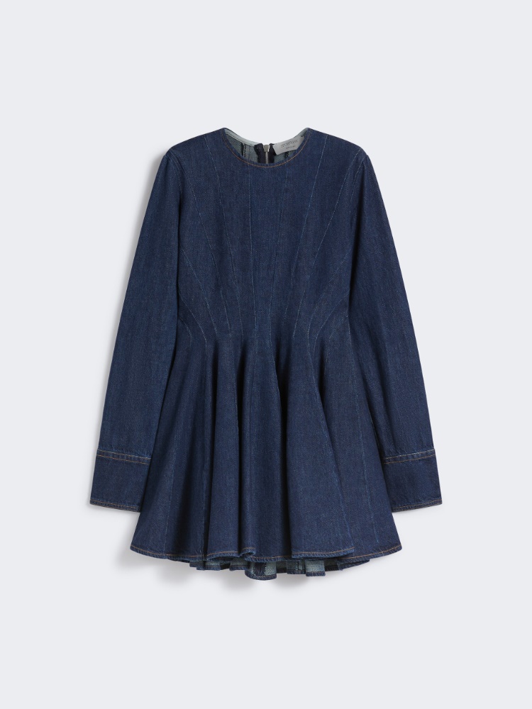 Blue denim mini dress - MIDNIGHTBLUE - Max Mara