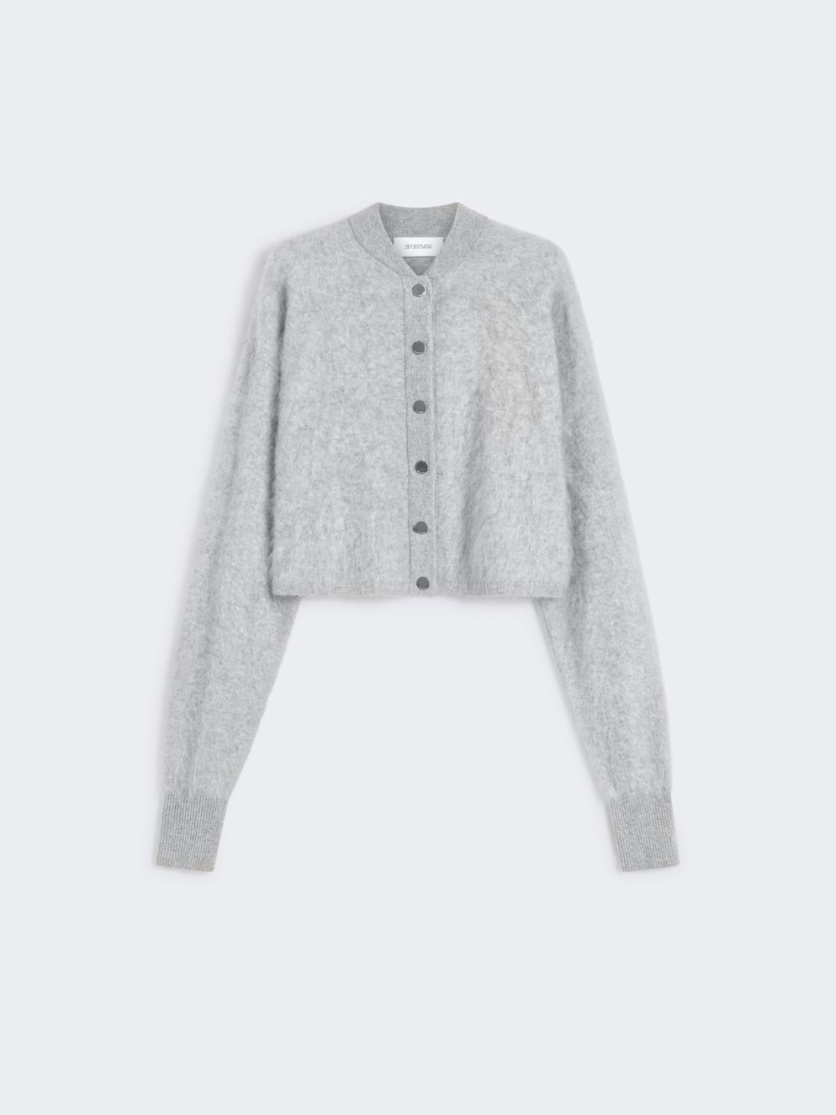 Boxy-fit cashmere bomber jacket - MEDIUM GREY - Max Mara - 11