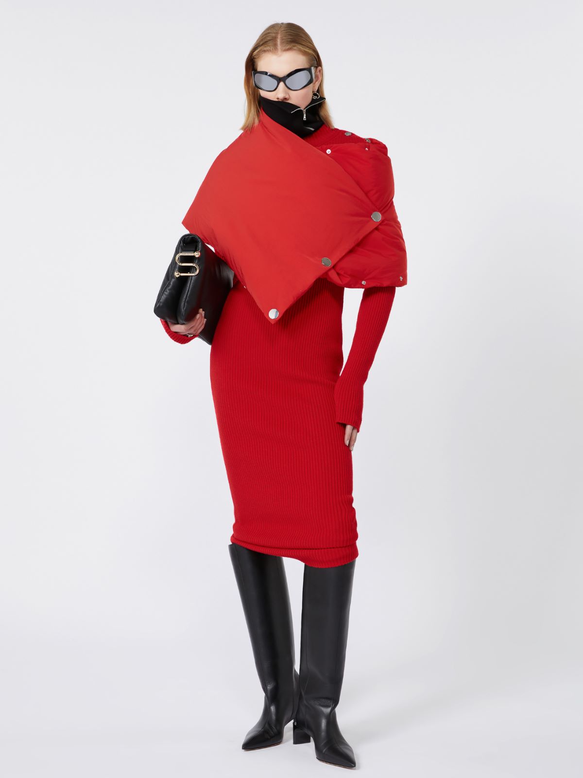 Robe en maille de pure laine - ROUGE - Max Mara