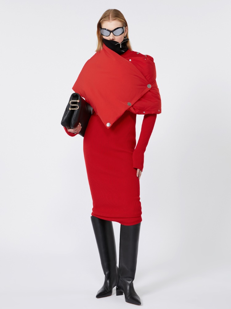 Pure wool knit dress - RED - Max Mara