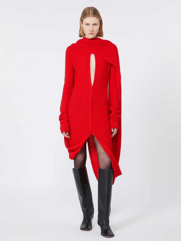 Bouclé knit dress - RUNWAY - RED - Max Mara